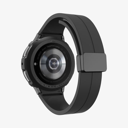 ACS06394 - Galaxy Watch 6 Classic (47mm) Case Liquid Air in matte black showing the front